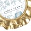 Gold Round Tabletop Picture Frame, 4"