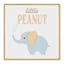Framed Peanut Elephant Wall Art, 14"
