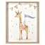 Glass Framed Giraffe Print Wall Art, 17x21