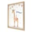 Glass Framed Giraffe Print Wall Art, 17x21