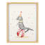Glass Framed Circus Seal Print Wall Art, 17x21