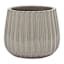 Natural Ribbed Clay Round Outdoor Planter, Large