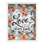 Glass Framed Love Never Fails Framed Print Wall Art, 11x14