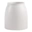 White Lattice Embossed Utensil Crock, 7"