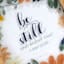 Glass Framed Be Still Floral Print Wall Art, 11x14