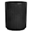 Round Black Striped Utensil Crock, 7.5"