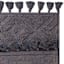 Dark Grey High-Low Diamond Accent Rug, 2x4