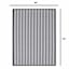 Black & White Striped Textilene Outdoor Area Rug, 5x7