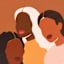 Women Together Canvas Wall Art, 16x12