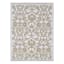 Beige Flower Plastic Outdoor Area Rug, 5x7
