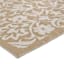 Beige Flower Plastic Outdoor Area Rug, 5x7