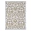 Beige Flower Plastic Outdoor Area Rug, 6x9