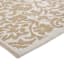 Beige Flower Plastic Outdoor Area Rug, 6x9
