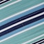 Light Blue Striped Plastic Outdoor Rug, 5x7