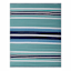 Light Blue Striped Plastic Outdoor Area Rug, 6x9