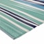 Light Blue Striped Plastic Outdoor Area Rug, 6x9
