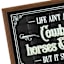 Glass Framed Cowboys Horses & Rodeo Wall Art, 17x12