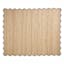(B891) Juniper Jute with Scalloped Black Trim Area Rug, 8x10