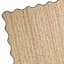(B891) Juniper Jute with Scalloped Black Trim Area Rug, 8x10