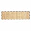 (B891) Juniper Jute with Scalloped Black Trim Area Runner, 2x7