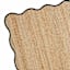 (B891) Juniper Scalloped Area Rug with Black Trim, 3x5