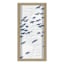 Honeybloom Glass Framed Flock of Birds Print with Silkscreen Wall Art, 12x24
