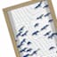 Honeybloom Glass Framed Flock of Birds Print with Silkscreen Wall Art, 12x24