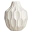 Honeybloom Katherine White Ceramic Vase, 6"