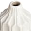 Honeybloom Katherine White Ceramic Vase, 6"