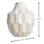 Honeybloom Katherine White Ceramic Vase, 6"