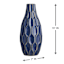 Honeybloom Katherine Blue Ceramic Vase, 15"