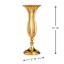 Metallic Goblet Vase, 16"