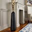 Black Oversized Wood Vase, 30"