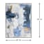Blue & Gold Abstract Framed Wall Art, 45x60
