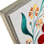 Framed Floral Embroidered Canvas Wall Art, 19x25