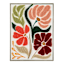 Framed Floral Embroidered Canvas Wall Art, 19x25