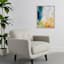 Framed Colorful Abstract Print Canvas Wall Art, 23x29
