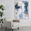 Blue & Gold Abstract Framed Wall Art, 45x60