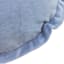 Providence Blue Round Throw Pillow with Flange, 16"