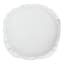 Providence White Round Throw Pillow with Flange, 16"