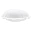 Providence White Round Throw Pillow with Flange, 16"