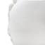 Providence White Round Throw Pillow with Flange, 16"