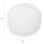 Providence White Round Throw Pillow with Flange, 16"