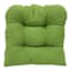 Lime Green Canvas Wicker Seat Cushion