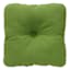 Lime Green Canvas Outdoor Tufted Back Cushion