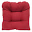 Brick Red Canvas Outdoor Wicker Seat Cushion