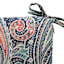Denim Multicolor Paisley Outdoor Square Seat Cushion