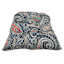 Denim Multicolor Paisley Outdoor Wicker Seat Cushion