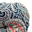 Denim Multicolor Paisley Outdoor Wicker Seat Cushion