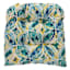Watercolor Atlantis Outdoor Wicker Seat Cushion